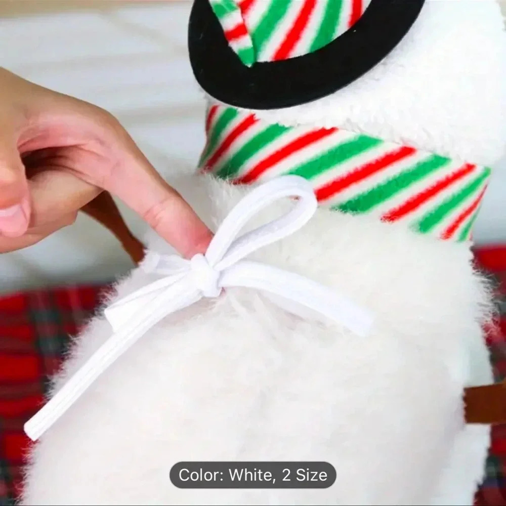 Snowman dog costume - Picture 5 of 6